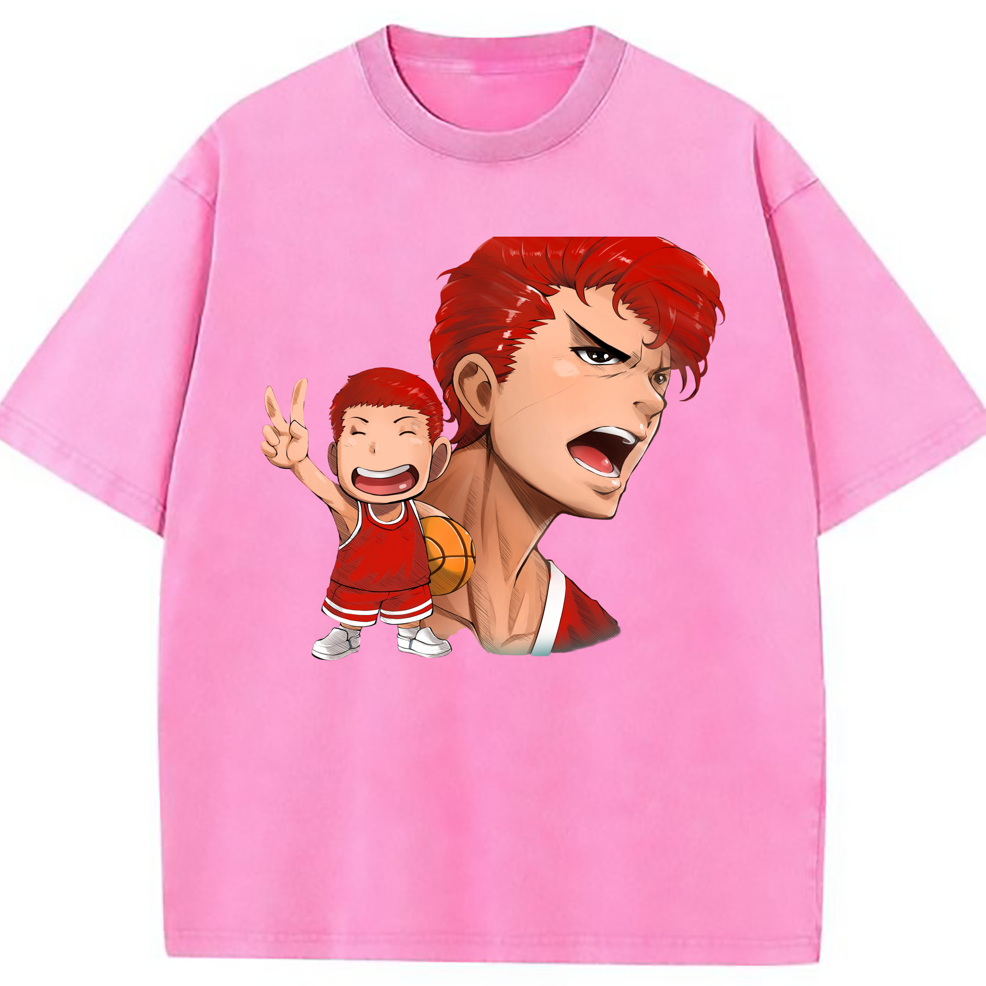 （画像用） SLAM DUNK／スラムダンク 綿100% ヴィンテージ風 半袖Tシャツ（フロントプリント）
